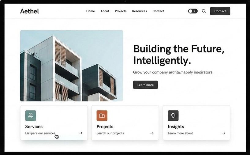 KedRa Website Builder Interface